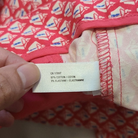 GAP Preppy Slim Cropped Ankle Cotton Lantern Print Pants - Picture 9 of 9